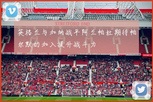 英格兰与加纳战平阿兰帕杜期待帕尔默的加入提升战斗力